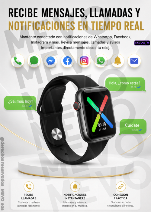 😍Combo tecnológico: smartwatch T500 + termo digital + audífonos F9😍