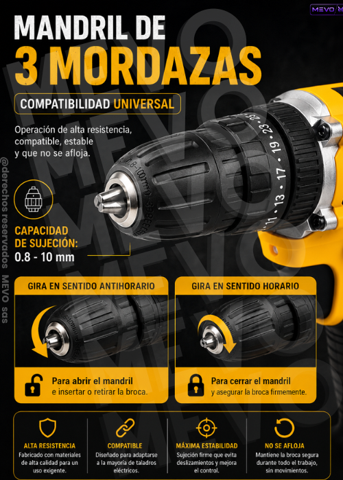 🔧 Taladro Inalámbrico con Doble Batería + Set de 24 Piezas 🛠️