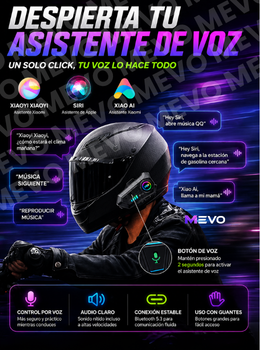 🔊 Intercomunicador v10  Bluetooth para tus rutas diarias  2X1🏍️