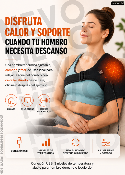 ✨ Combo bienestar 2 en 1 🔥 Hombrera térmica + rodillera ajustable 🦶