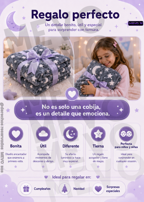 😍Combo Bebé Nutria con luz-respira + cobija luminosa 😍